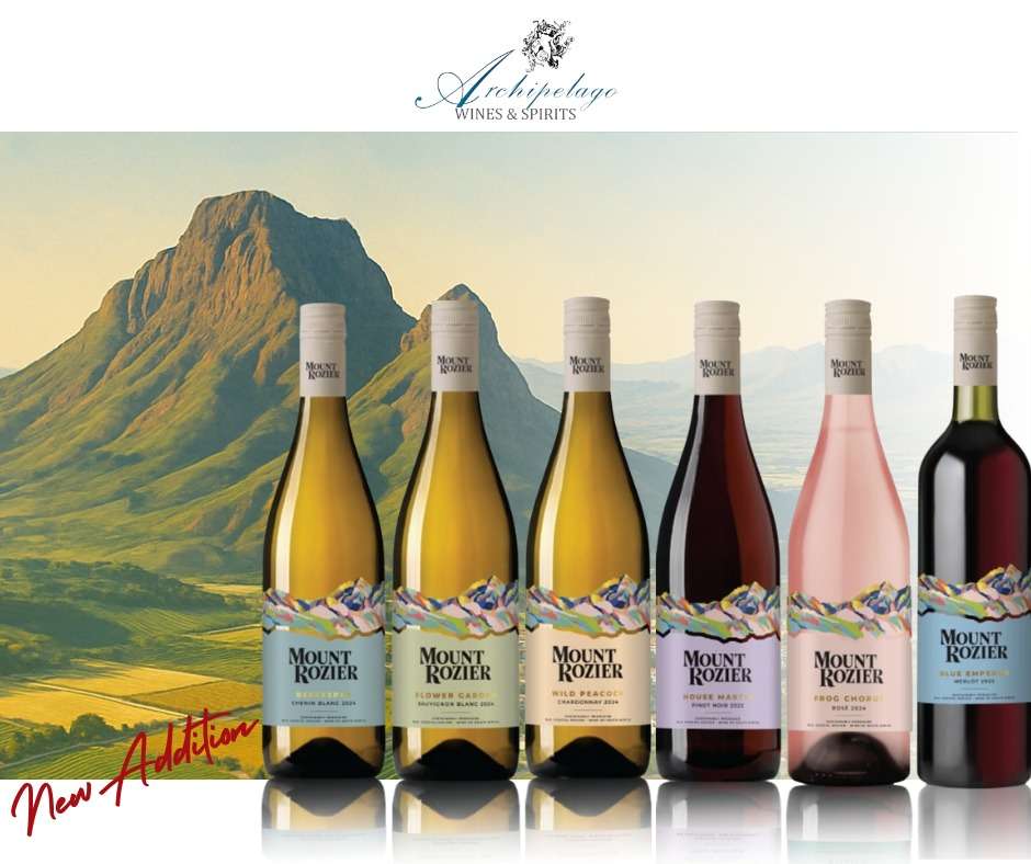 ✨ New Addition ✨Discover Mount Rozier — expressive wines from the slopes of Stellenbosch, now available at Archipelago Wines & Spirits.🍷 Explore the range and find your next favorite bottle.#mountrozierwines #southafricanwines #stellenboschwine #newwinealert #archipelagowinesandspirits #wineshop #seychelles