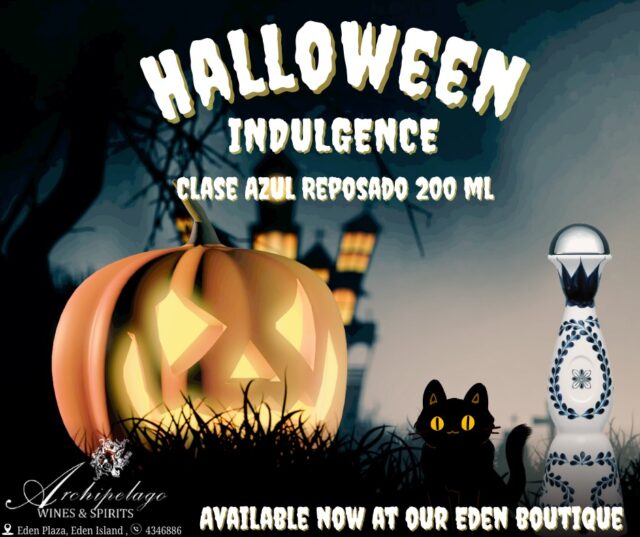 Visit us this Halloween and grab your own Clase Azul Reposado 200 ml — available at our Eden Boutique, Eden Plaza.#archipelagowinesandspirits #claseazul #halloween2025 #seychelles