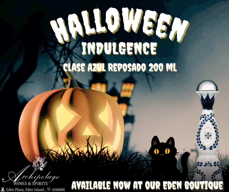 Visit us this Halloween and grab your own Clase Azul Reposado 200 ml — available at our Eden Boutique, Eden Plaza.#archipelagowinesandspirits #claseazul #halloween2025 #seychelles