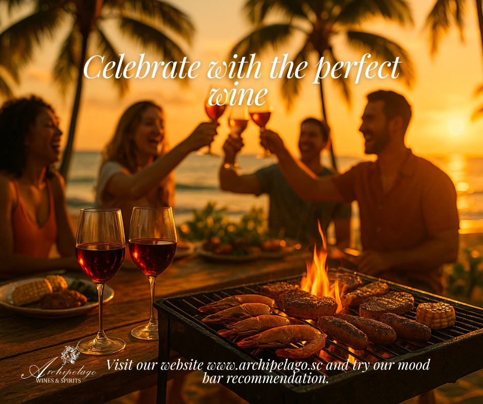 Nothing brings people together like great food, great company, and the right wine. 🍷🔥Let us help you find the perfect bottle for your moment.Try our Mood Bar wine recommendation at www.archipelago.sc#winetime #celebratetogether #seychelles #winelover #archipelagowinesandspirits