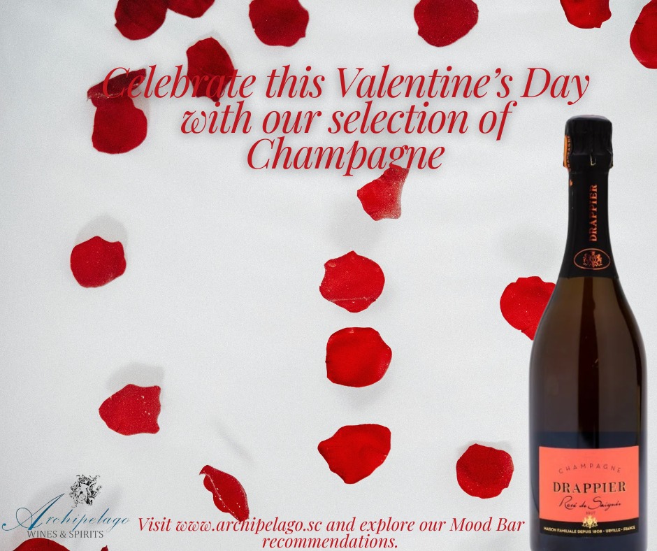 This Valentine’s Day, let Champagne set the mood.Discover our curated selection and find your perfect match via our Mood Bar.✨Visit us: www.archipelago.sc