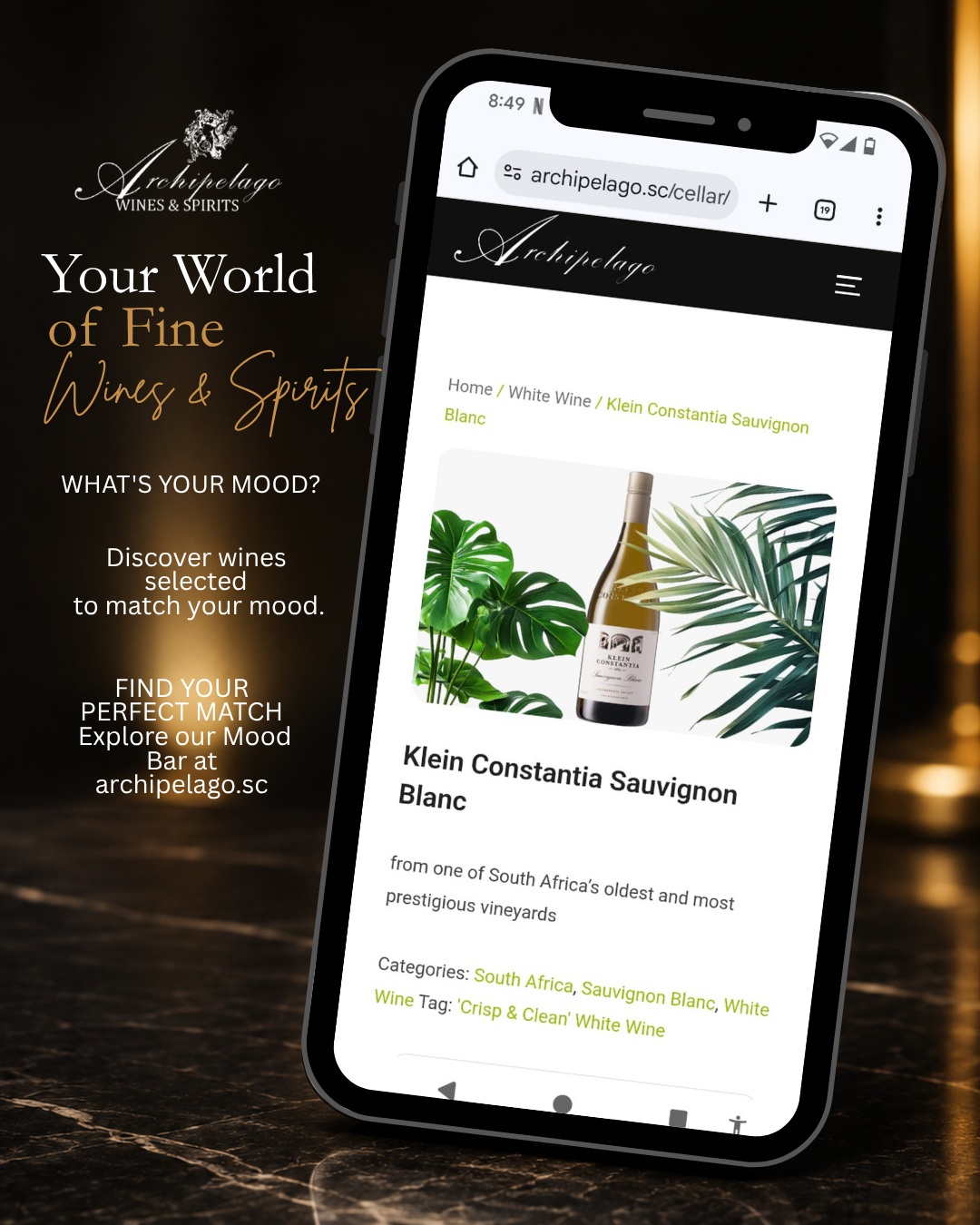 What’s your mood today? 🍷Whether you're looking for something crisp and refreshing, rich and indulgent, or simply something to match the moment, let us help you find the right bottle.Explore our Mood Bar and discover wines selected to match your mood.Find your perfect match at archipelago.sc